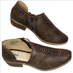 Not Rated Jasper Snakeskin Print Ankle Bootie NIB, 2 Sizes